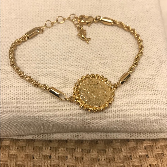 Lira Charm Bracelet, Coin Bracelet, Wedding  Bracelet, Gold Bracelet, Bracelets - Picture 5 of 8